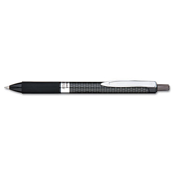 Pentel® Oh! Gel Pen, Retractable, Medium 0.7 Mm, Black Ink, Black Barrel, Dozen freeshipping - TVN Wholesale